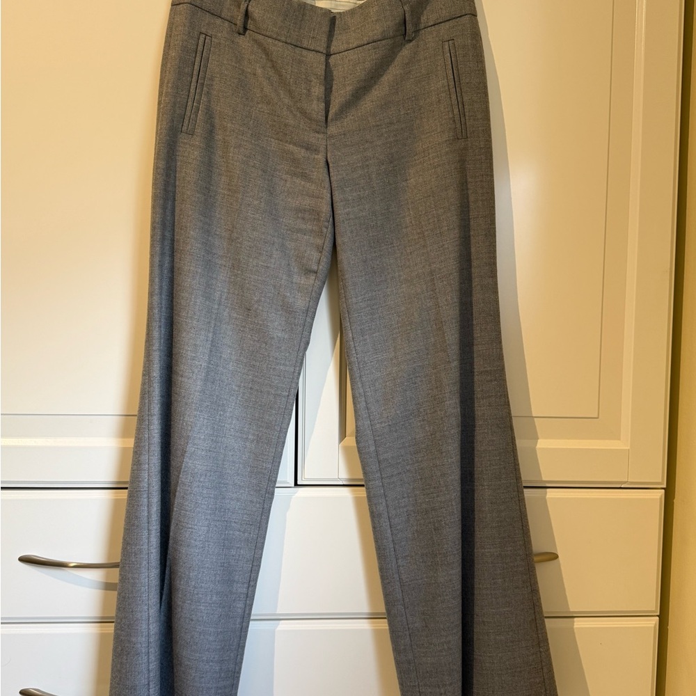 J Crew Classic Women's Gray wool blend Dress Pants